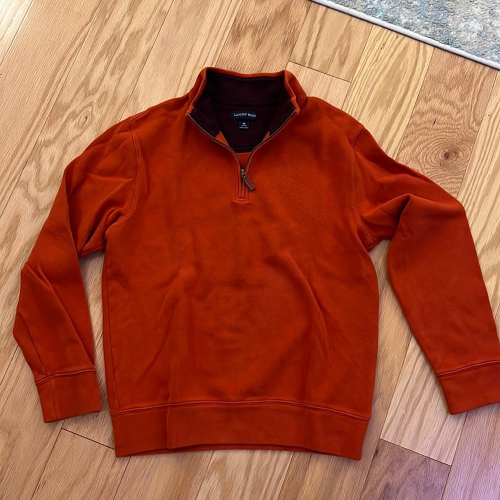 Lands End Quart Zip Sweater